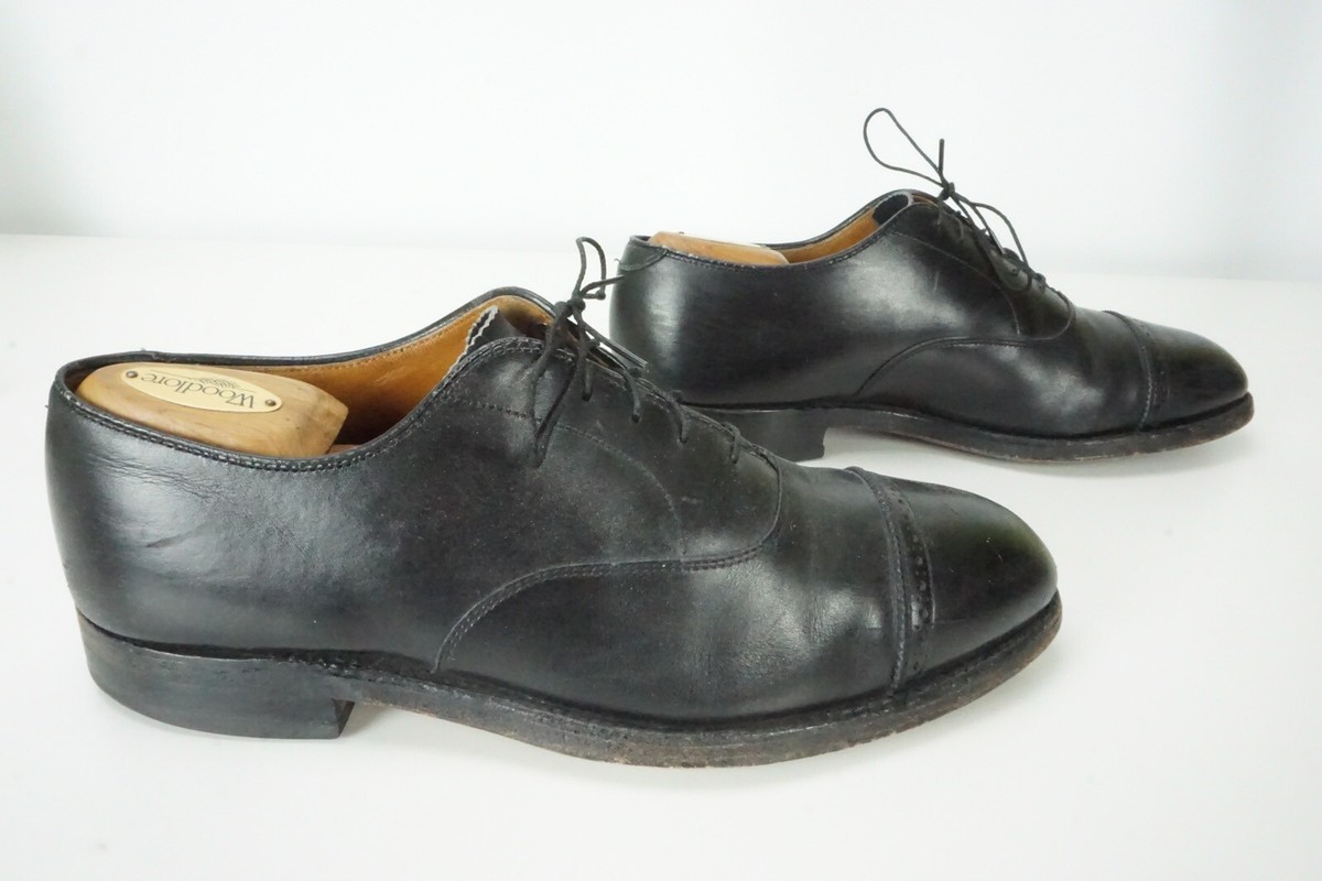 WORN ONCE Alden 901 Perf Tip Bal Oxford (Black Calf) Made in USA 12 D Alden 901 Perf Tip Bal Oxford (Black Calf) Mens Dress Shoes  main image 3