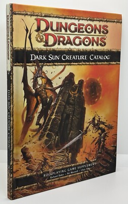 Dungeons and Dragons 4E : Dark Sun Creature Catalog | 2010   Hardcover #LikeNew