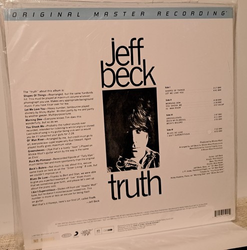 Jeff Beck TRUTH MoFi Vinyl 45RPM 2 LP Set #984 - 第 2/2 張圖片