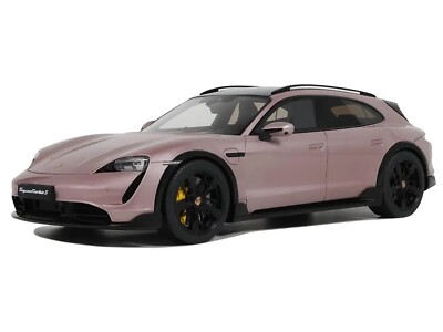 2022 PORSCHE TAYCAN TURBO S CROSS TURISMO PINK 1/18 MODEL CAR BY GT SPIRIT GT440
