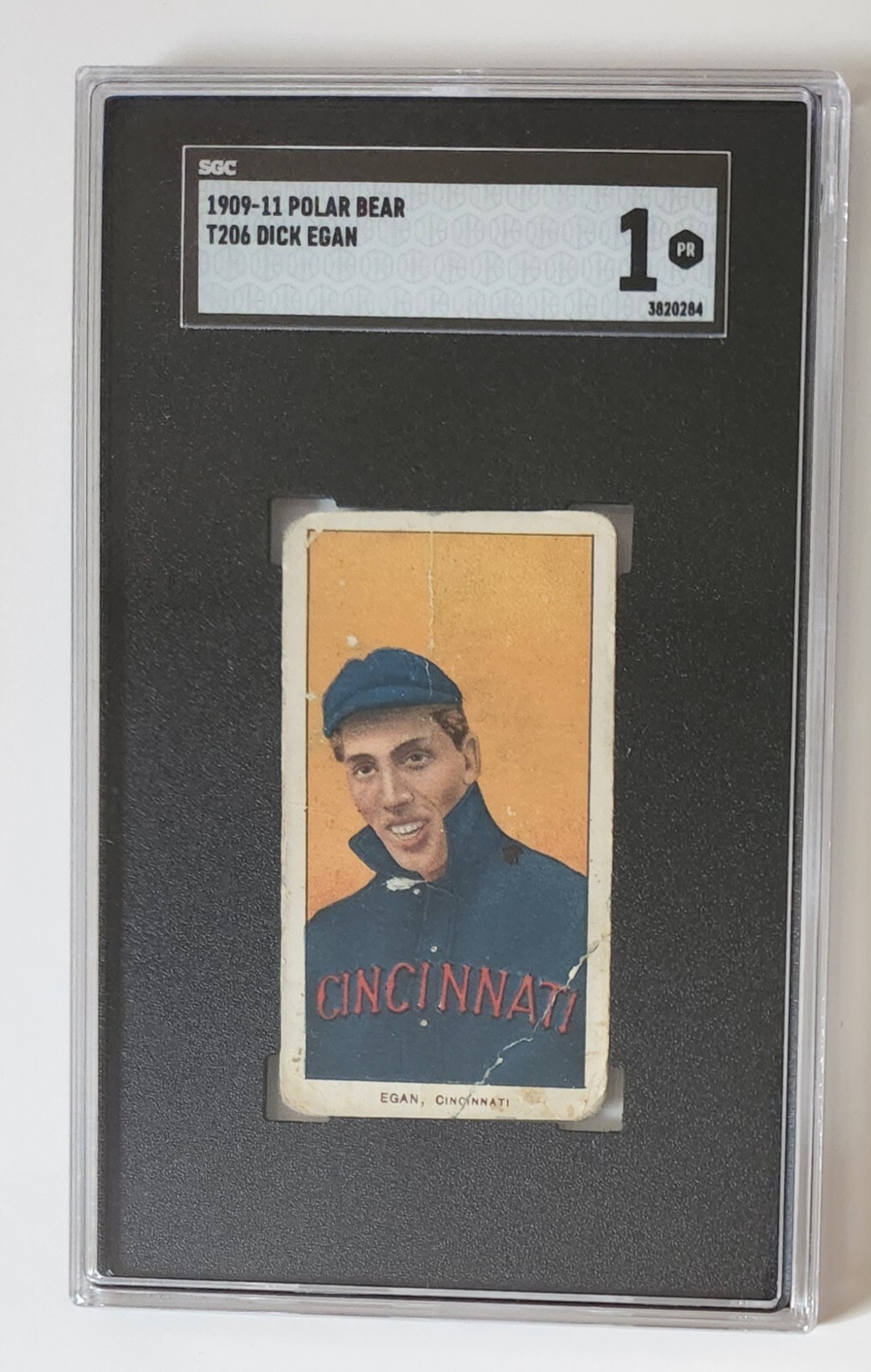 1909-11 Polar Bear Cigarettes T206 Card Dick Egan Baltimore SGC 1