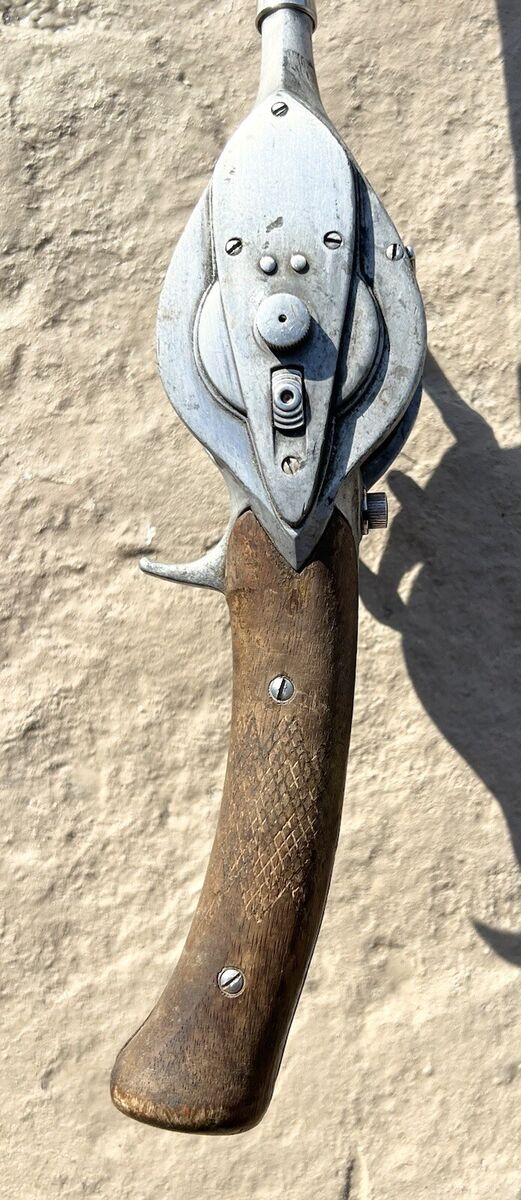 Vtg Hurd Super Caster Fishing Rod/Reel 54” Checkered Walnut Vtg Hurd Super Caster Fishing Rod/Reel 54” Checkered Walnut