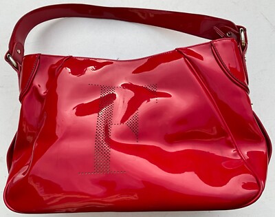 Borsa a a tracolla Gianfranco Ferré Milano in vernice rossa