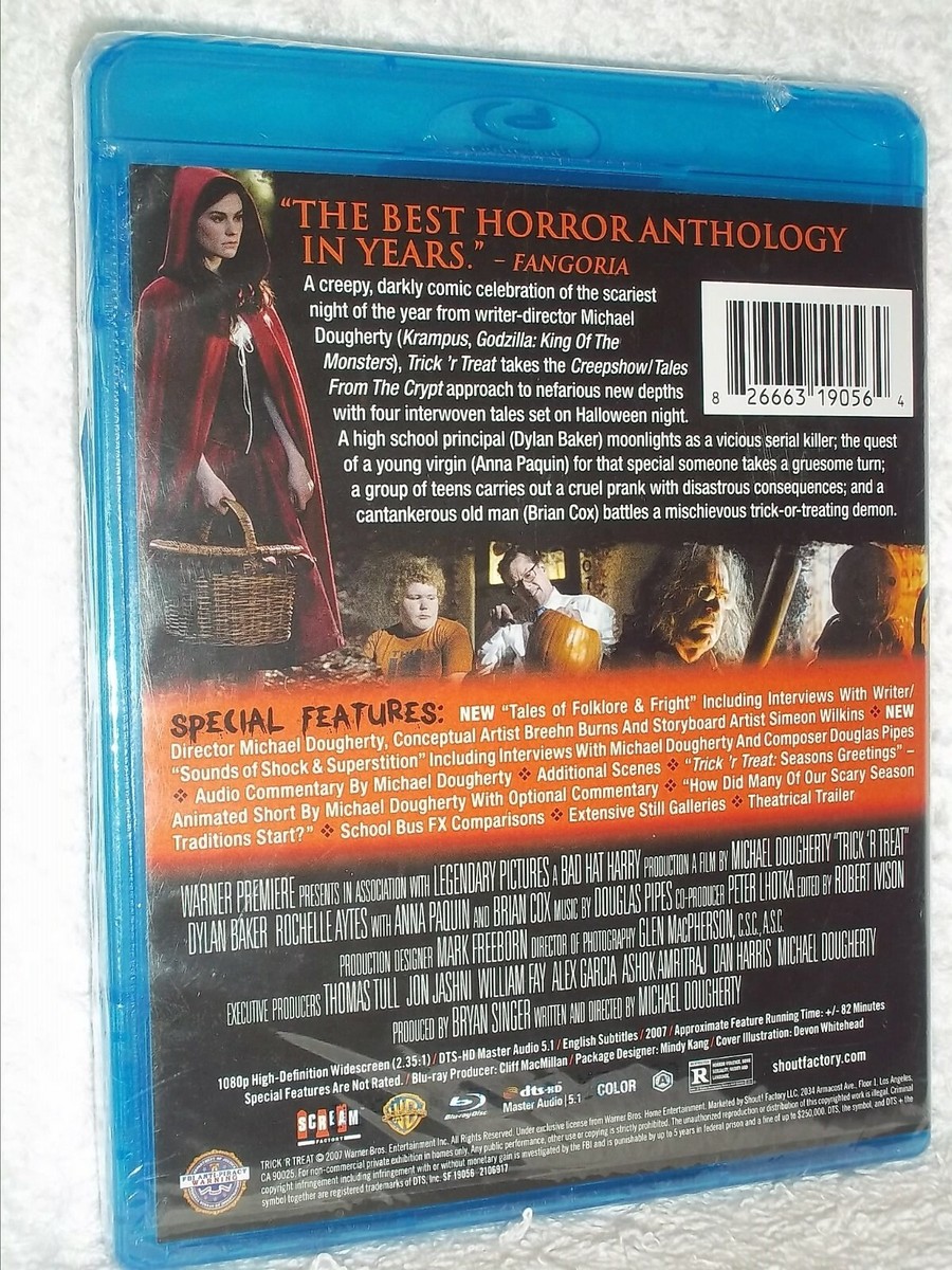 Trick R Treat (Blu-ray, 2019) Brian Cox horror Dylan Baker Anna