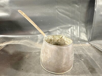 VINTAGE ANTIKE KUPFERKANNE PFANNE KAFFEEMASCHINE KAFFEEKANNE KUPFER AUSGIESSER