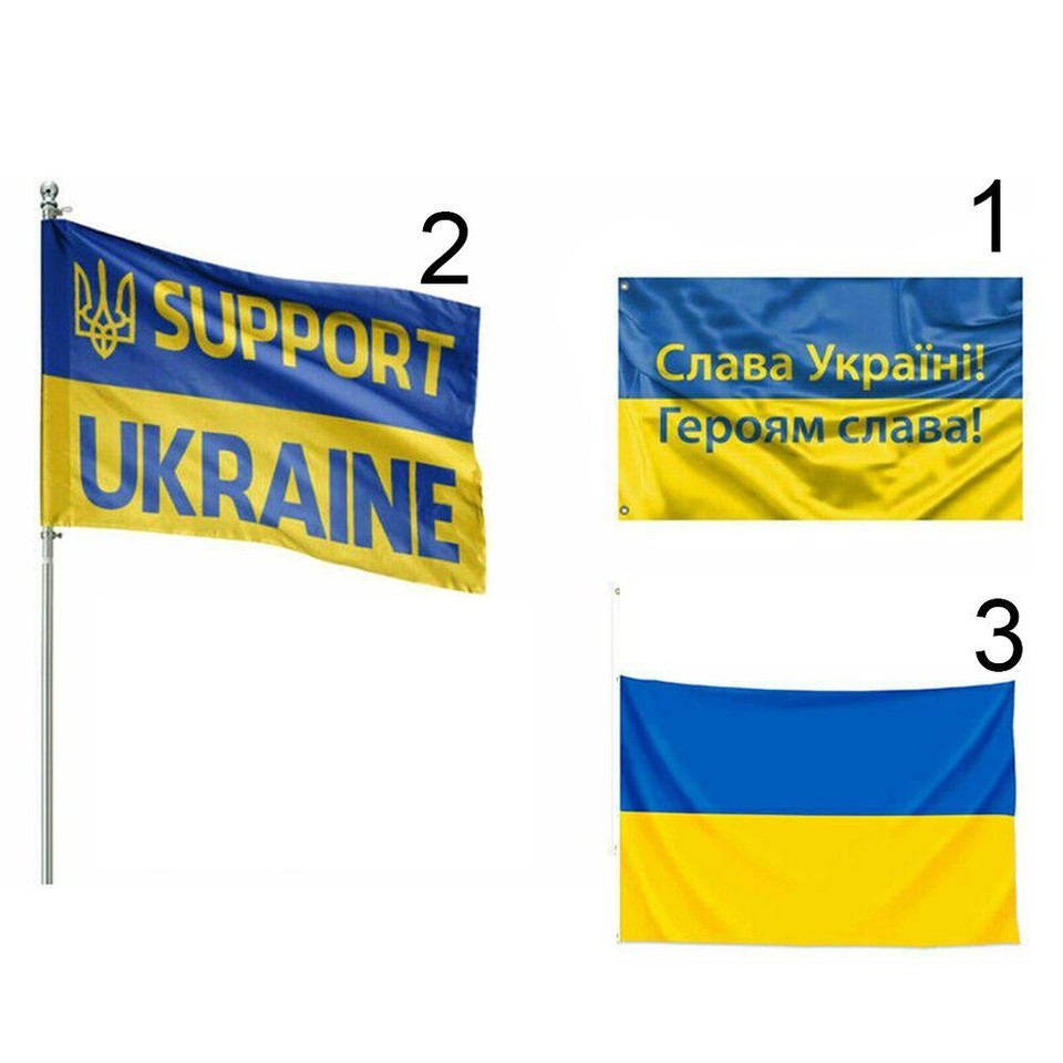 Fabric Ukraine Flag House Banner Garden Flags Ukrainian National Flags