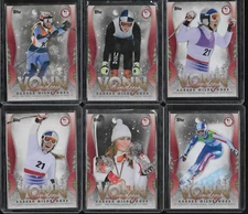 2018 Topps Olympic Olympics Lindsey Vonn Milestones Gold/Bronze /25 $1 SHIP