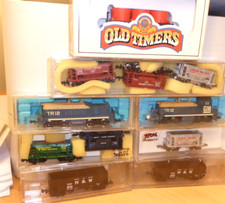 Atlas Pack Locomotive Diesel N Convolut Avec Dummy + 9 Wagons USA Époque 3/4