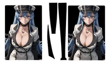 PS5 Disk/Digital Anime Cover Vinyl 3M Decal Sticker Skin - Esdeath 3 in Black