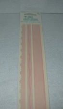 Mrs. Grossman - Vellum Strip Stickers - Pink ribbon - New From 2002