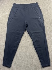 The North Face Womens L Fleece Jogger Sweatpants Tapered Leg Pull On Black