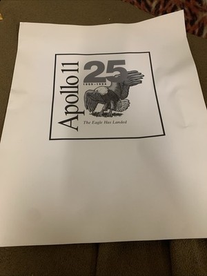 Apollo 11 25 Year Anniversary Reward Folder Eagle Has Landed