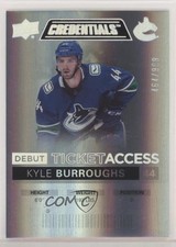 2021 Upper Deck Credentials Debut Ticket Access /999 Tier 1 Kyle Burroughs hf3