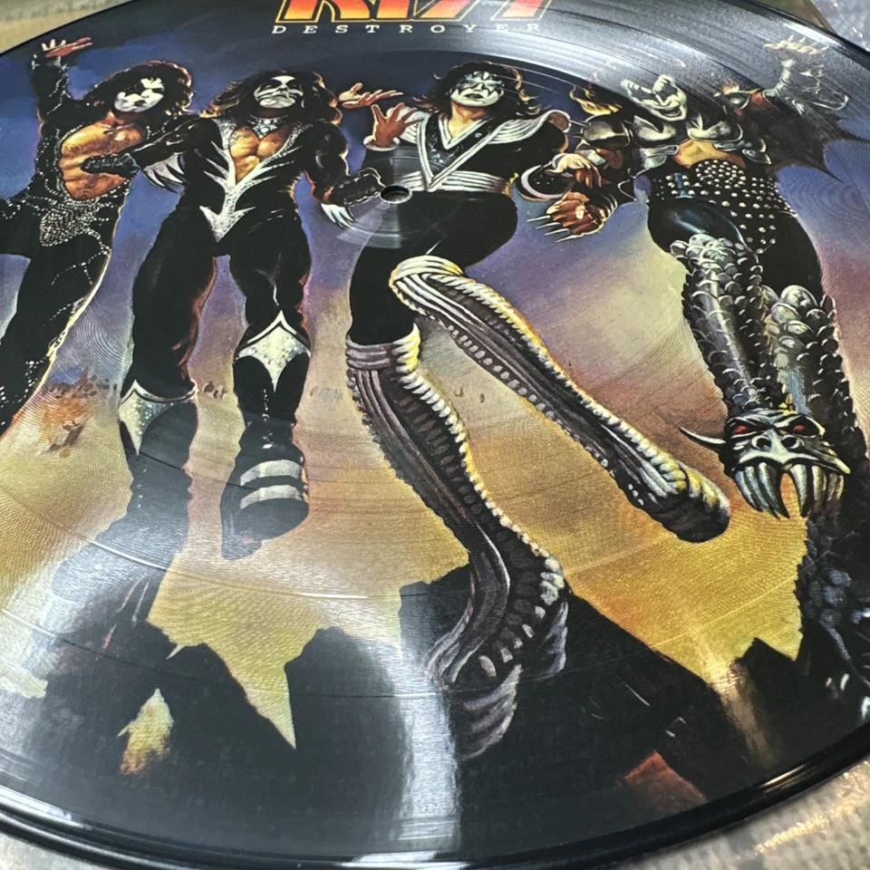 KISS Destroyer 12" Picture Disc Vinyl LP 1986 Dutch STEMRA Press Very Rare #574 - Image 3 of 4