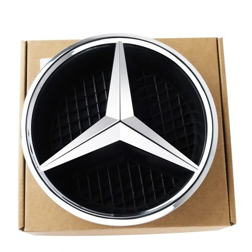 Grille Badge Silver Convex Star Emblem For Mercedes Benz W213 2016-2019 E250 300 - Image 4 of 4