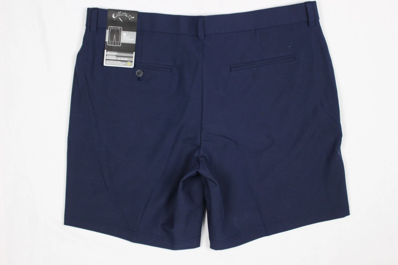 Callaway Men's 8" Flat Front Solid Golf Shorts Opti Dri Stretch Peacoat Blue
Opens in a new window o