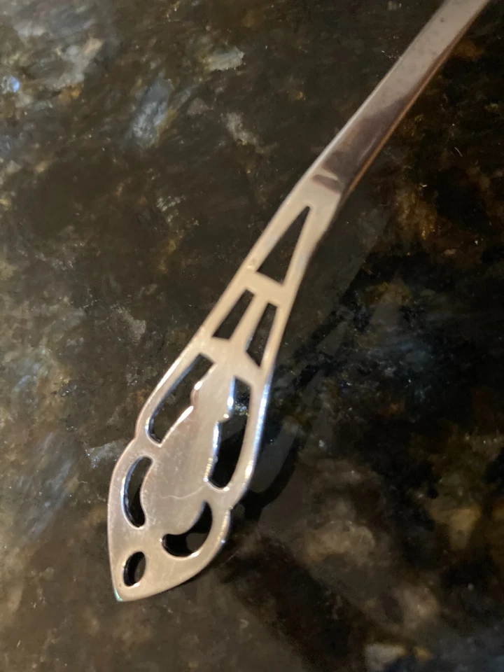 Cucharón de salsa de plata de ley cuchara panadero - mango perforado Manchester Foto 2 de 4