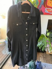 Forever 21 Military Style Midi Dress Black Size XL Brand New