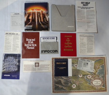 Beyond Zork IBM MS-DOS 5 1/4" Disk w/ Manuals Map Infocom UNTESTED CIB Complete 