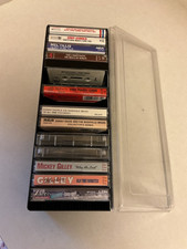 Cassette Tapes Lot Of 13 Country/Folk with Carrying Case - Willie, Mel more