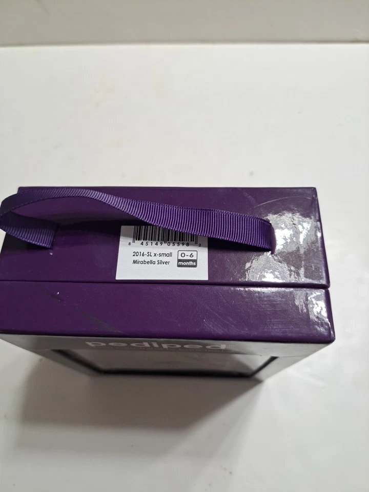 Pediped Girls 2016-SL x-small Mirabella Silver 0-6 Months Shoes - Image 2 of 4