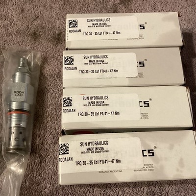 4 Sun Hydraulics  RDDALAN  Cartridge Valves ..NEW 