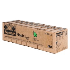 Scotch Magic Greener Tape Rolls Invisible Matte Finish : 3/4 in. x 75 ft. Trans