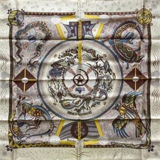 Hermes Carre Scarf Reves D'Australie Australian Dream Excellent Used No Box Auth