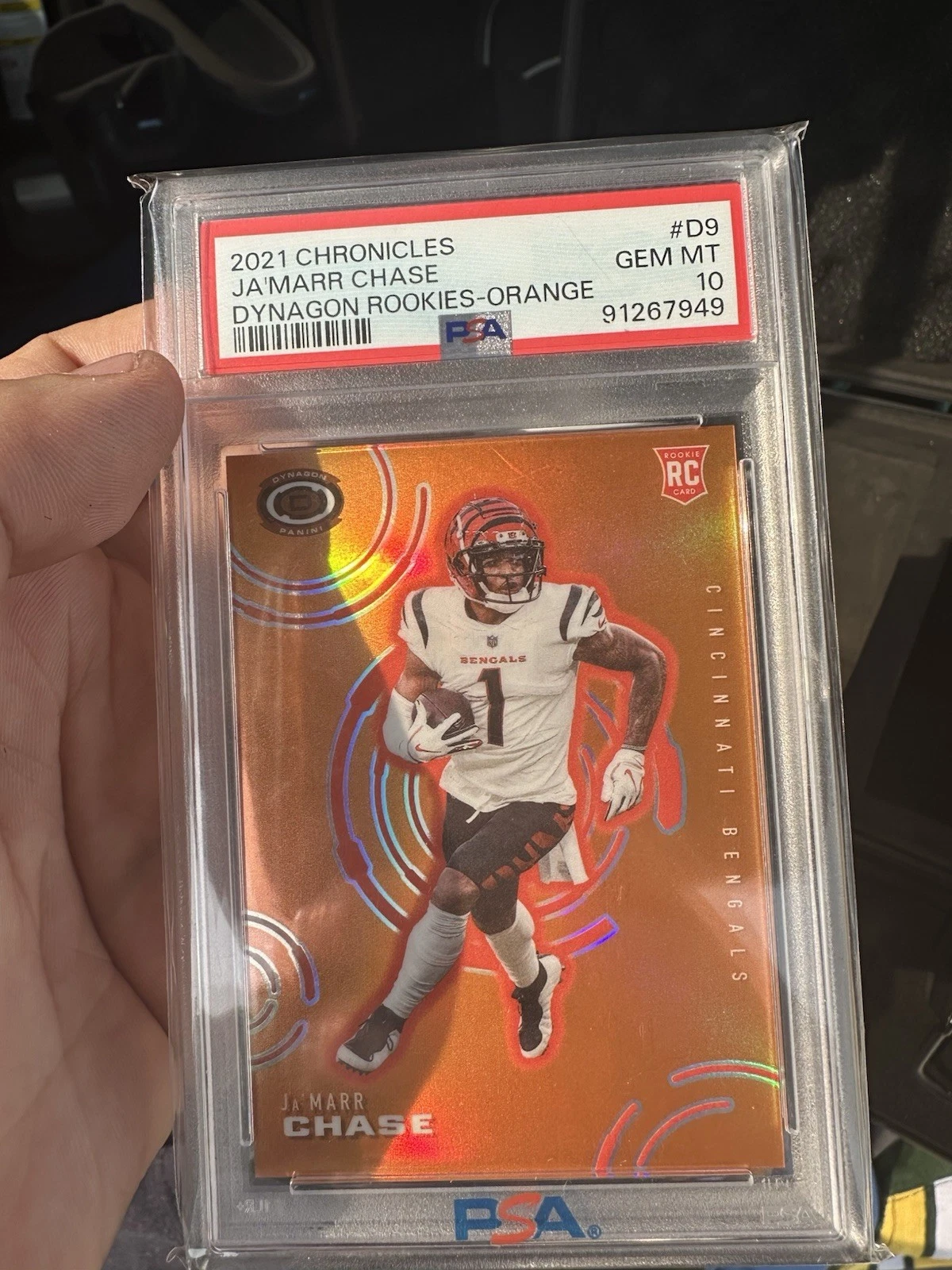 JaMarr Chase Panini Chronicles Dynagon Rookies #D9 Orange