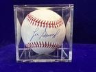 Lee Smith Signed OML Baseball Beckett Authentication Cubs Sox w/ Cube Holder