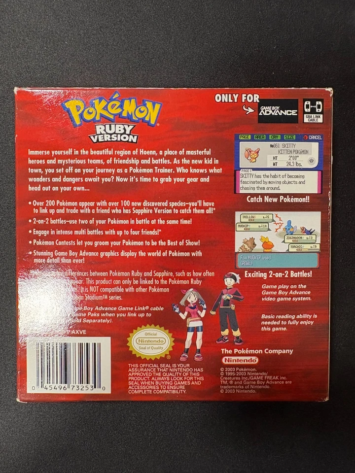 Pokemon Ruby Version Nintendo Gameboy Advance GBA CIB - Image 3 of 3