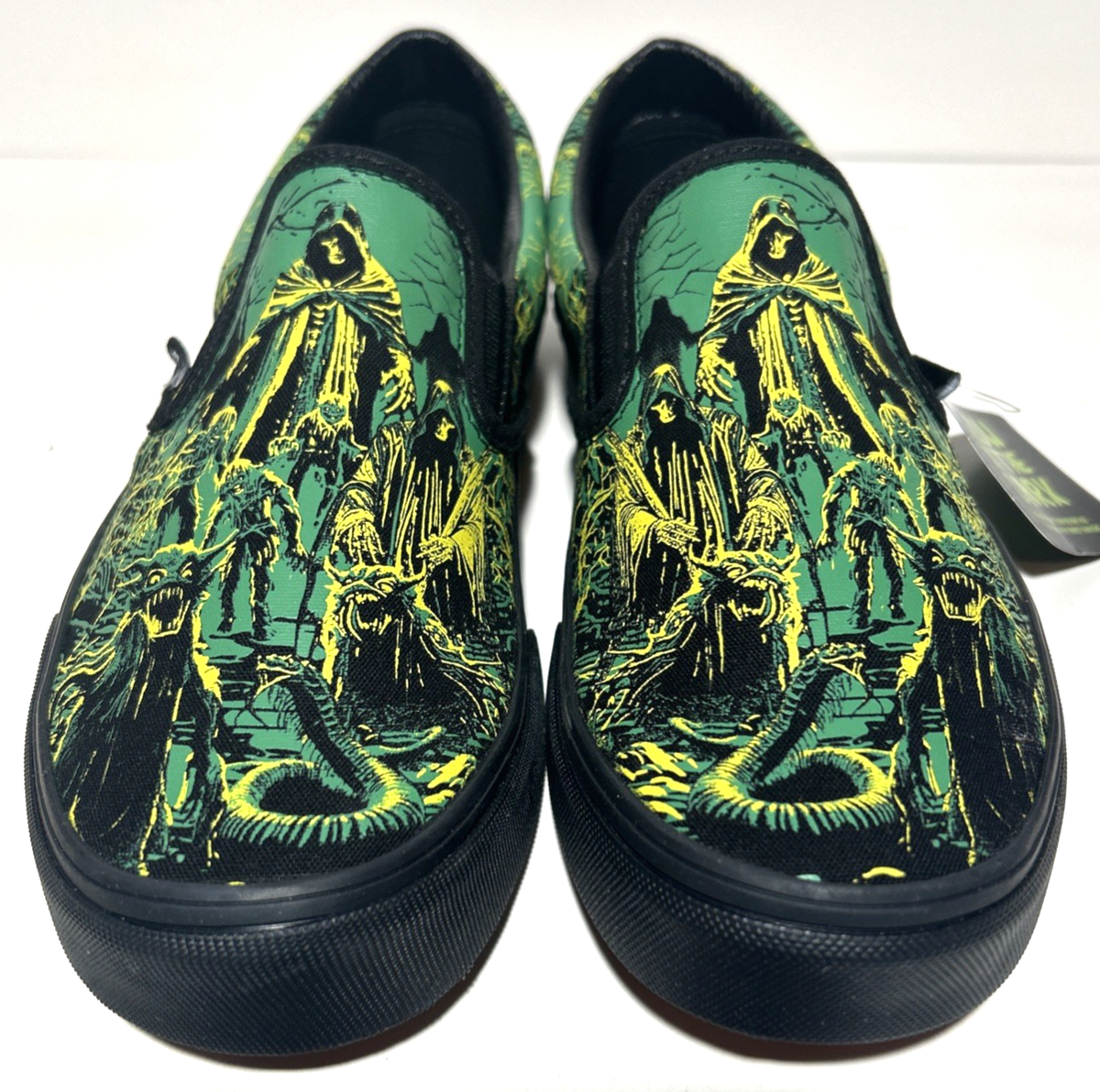 Zap glow-in-the-dark men’s size 9 women’s 10 1/2 vans slip on shoes like new. Vans Men main image 2