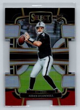 Aidan O'Connell 2023 Panini Select #58 RC Black and Red Prizms Die Cuts