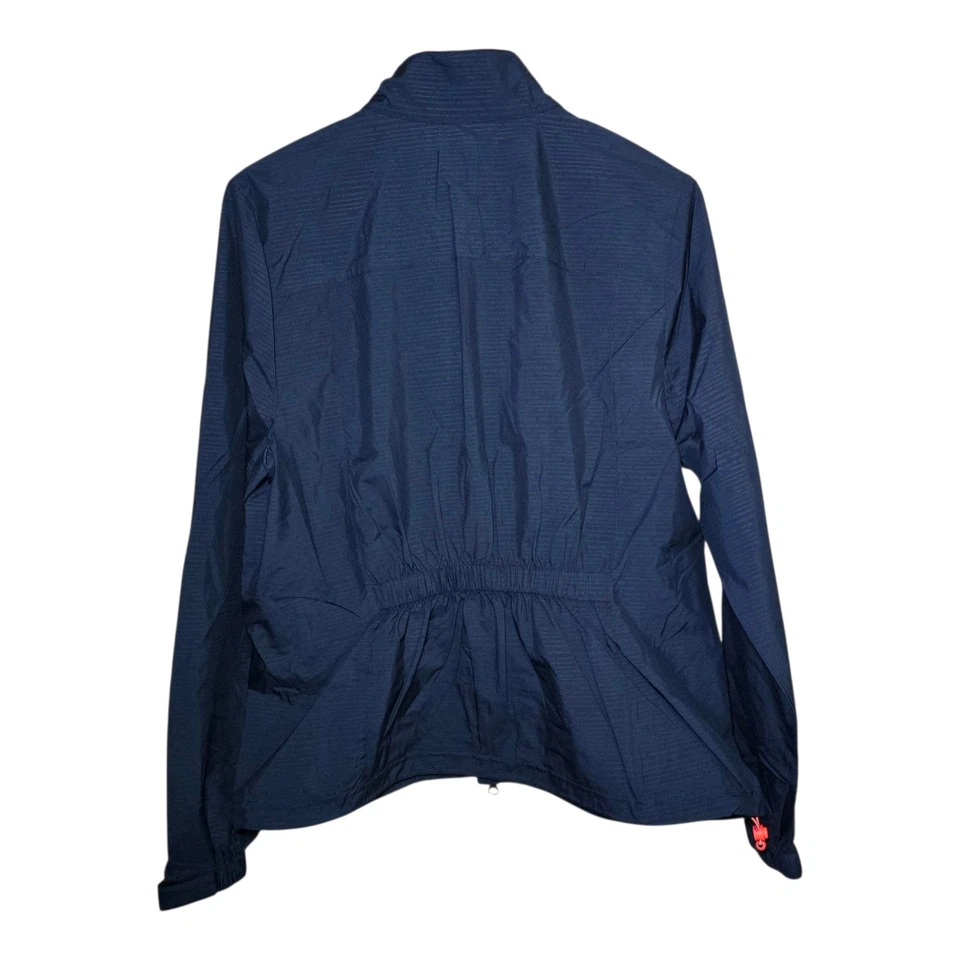 Kate Lord Women’s Size Large Navy Blue Windbreaker Jacket Lightweight Zip-Up NWT - Image 2 of 4