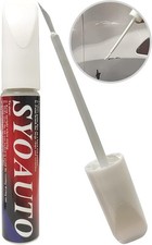 White Car Touch Up Paint Pen with Brush Scratch Repair