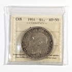 1951 - ARNPRIOR - Canada 1 one dollar - KM# 46 - ICCS CERTIFIED AU-50 - CD-043
