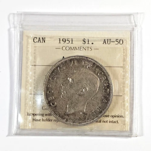 1951 - ARNPRIOR - Canada 1 one dollar - KM# 46 - ICCS CERTIFIED AU-50 - CD-043