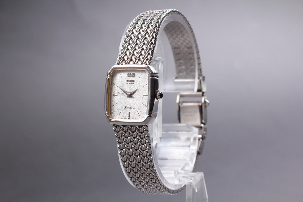 Near MINT] Vintage SEIKO Exceline 7321-5910 Diamond Dial