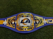 Los Angeles Rams NFL WWE  Legacy Championship Belt Adult Size 2MM Brass