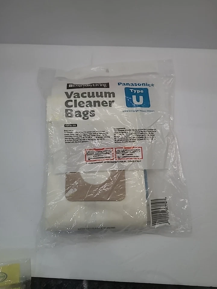 Everyday Living Vacuum Cleaner Bags (4) Panasonic Type U U-3 U-6 Upright New - Image 2 of 2