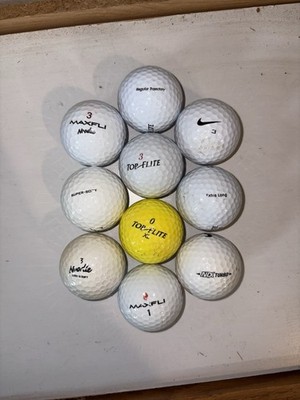 AAA - AAAAA Mint Condition Used Golf Balls Assorted Brands (50 Balls)