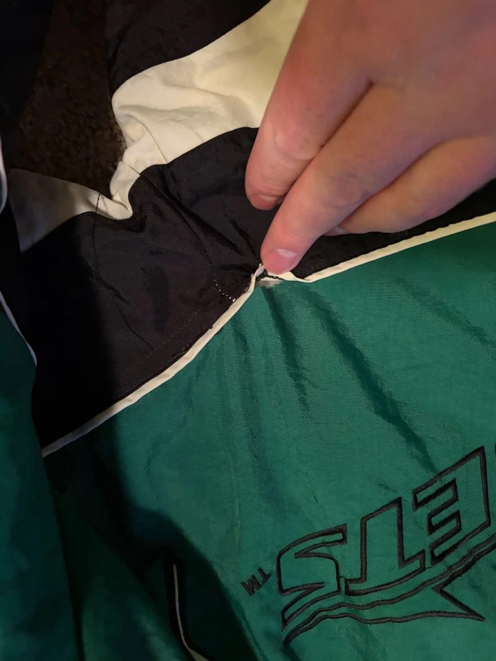 Chaqueta Jets Vintage Starter NFL Para Hombre Talla Mediana Foto 3 de 4