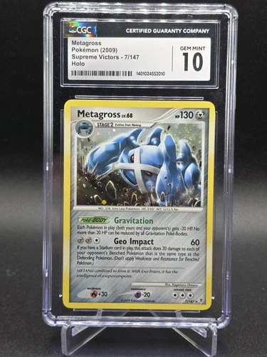 CGC 10 Metagross 7/147 Holo Supreme Victors Pokémon Card