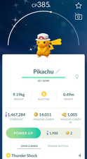 Pokemon Trade Go - Shiny Pikachu Leaf's Cap - Registered 20K