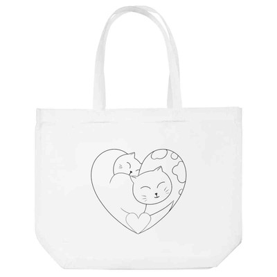 Einkaufstasche ''Love Cats'' fürs Leben (BG00081943)
