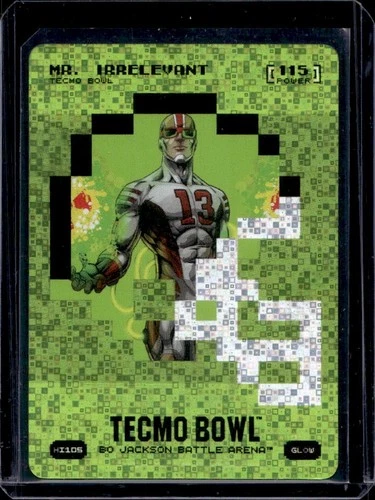 2026 Battle Arena Tecmo Bowl Mr. Irrelevant Helmet Icon Battlefoil SP #HI105