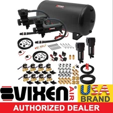 AIR SUSPENSION KIT/SYSTEM FOR TRUCK/CAR BAG/RIDE/LIFT DUAL COMPRESSOR, 6G TANK