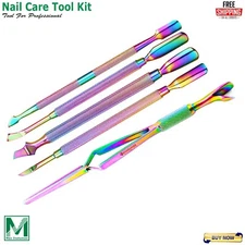 Cuticle Spoon Remover Pusher Gouges Tweezer Manicure Nail Art Pincher Magic Want
