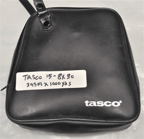 TASCO FULLY COATED 8X 30 BINOCULARS MODEL 15 FIELD 393ft@ 1000yds Surplus - Picture 3 of 3