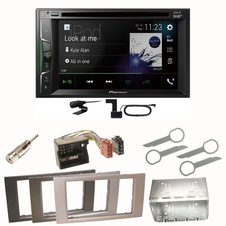 Pioneer AVH-A3200DAB Bluetooth DAB Einbauset für Ford Focus C-Max Fiesta Transit - Bild 1 von 1
